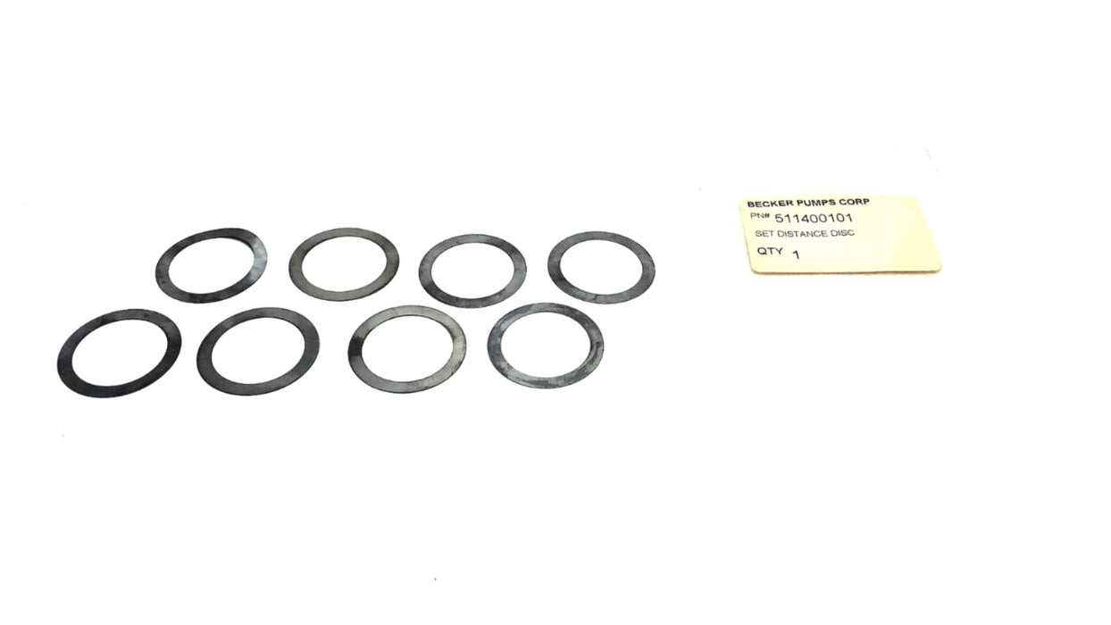 Becker Pumps Corp Set Distance Disc 511400101 [Lot of 8] NOS