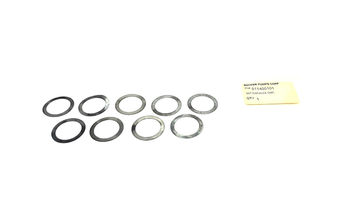 Becker Pumps Corp Set Distance Disc 511400101 [Lot of 9] NOS