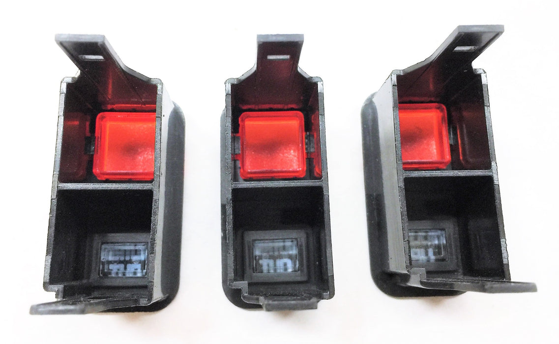 UNBRANDED Red Indicator Light Housing Only 3587024C1 [Lot of 3] NOS