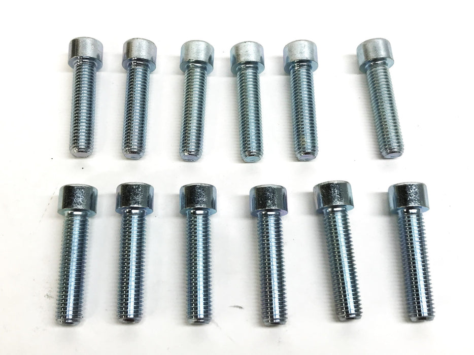 Unbranded 50mm x 12mm x 10mm Hex Socket Bolts [Lot of 12] NOS
