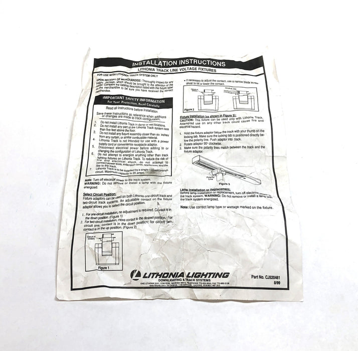 Lithonia White Round-Back Track Light Head 550404 (CJ50622) [Lot of 2] NOS