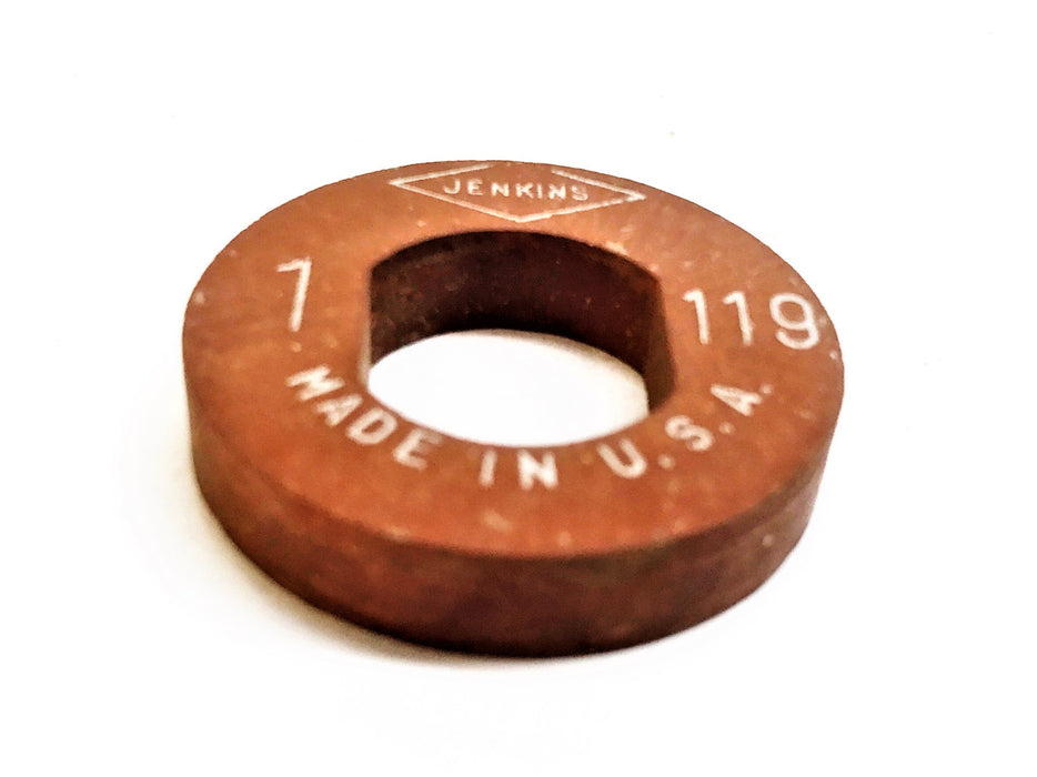 Jenkins 1" Red Steam Valve Seat Disc 119 [Lot of 8] NOS
