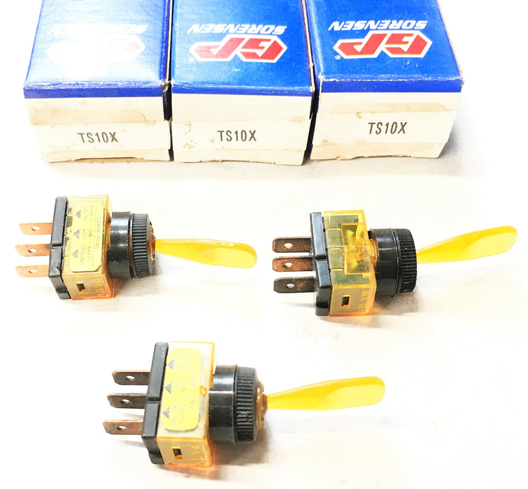 GP Sorensen Toggle Switch TS10X [Lot of 3] NOS