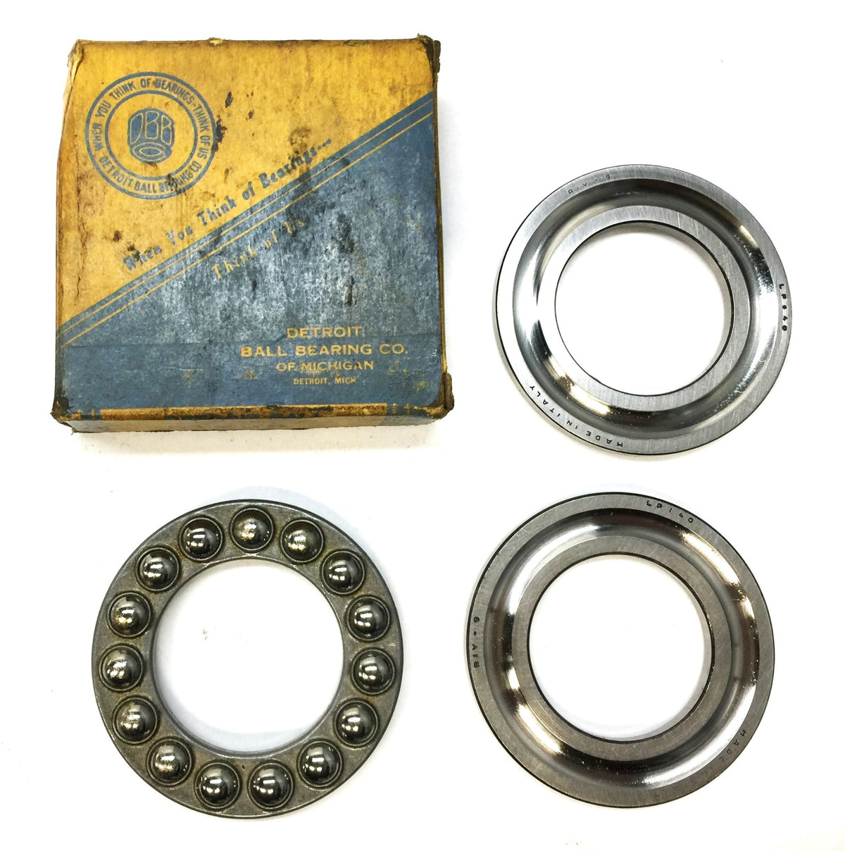 Detroit Ball Bearing Single Roller Thrust Bearing 51208 NOS