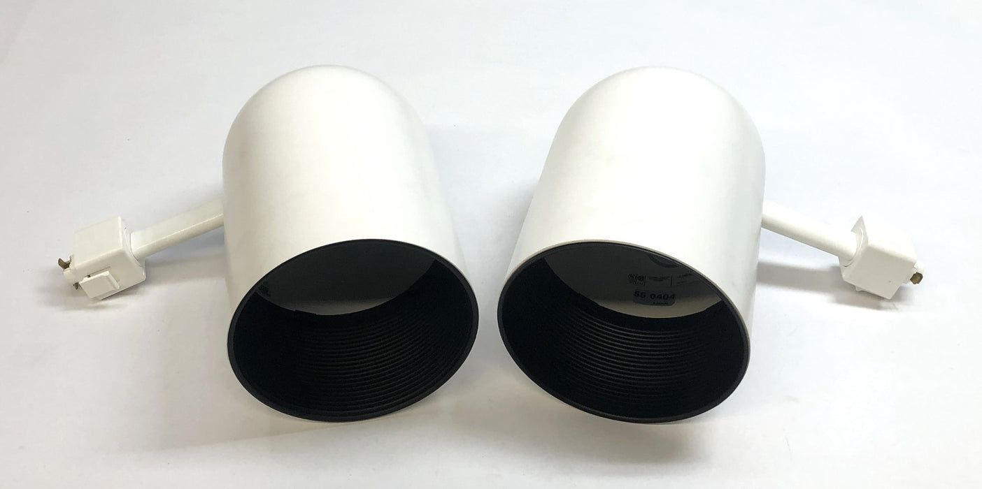 Lithonia White Round-Back Track Light Head 550404 (CJ50622) [Lot of 2] NOS