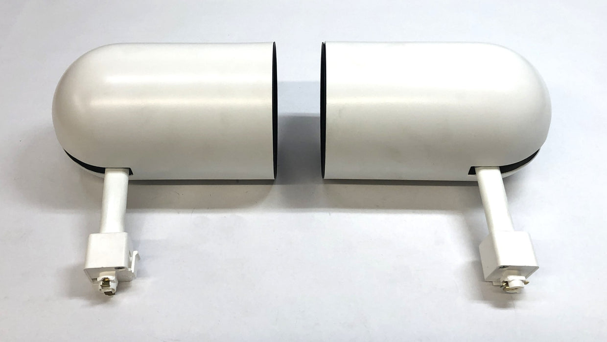 Lithonia White Round-Back Track Light Head 550404 (CJ50622) [Lot of 2] NOS