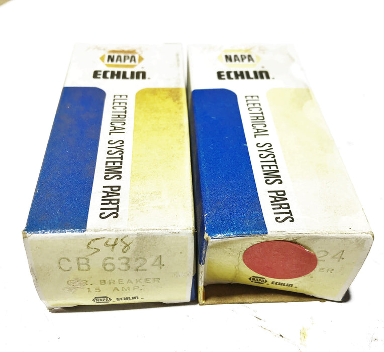 NAPA/Echlin 15A Circuit Breaker CB6324 [Lot of 2] NOS