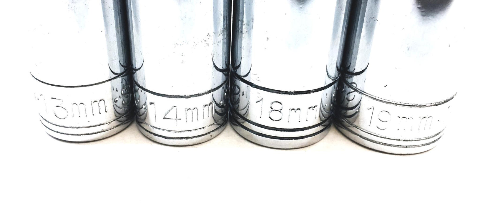 SK 4 Piece 1/2 Inch Drive Socket Set 48013, 48014, 48018, 4819 NOS
