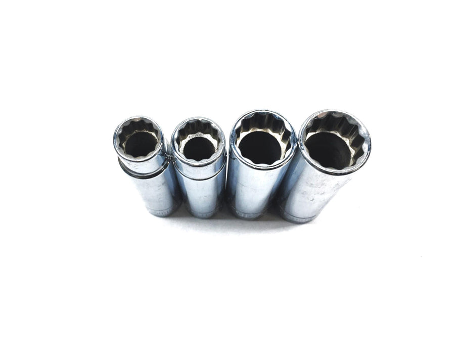 SK 4 Piece 1/2 Inch Drive Socket Set 48013, 48014, 48018, 4819 NOS