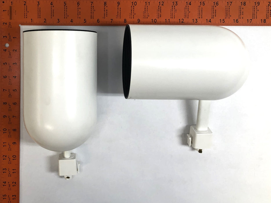 Lithonia White Round-Back Track Light Head 550404 (CJ50622) [Lot of 2] NOS