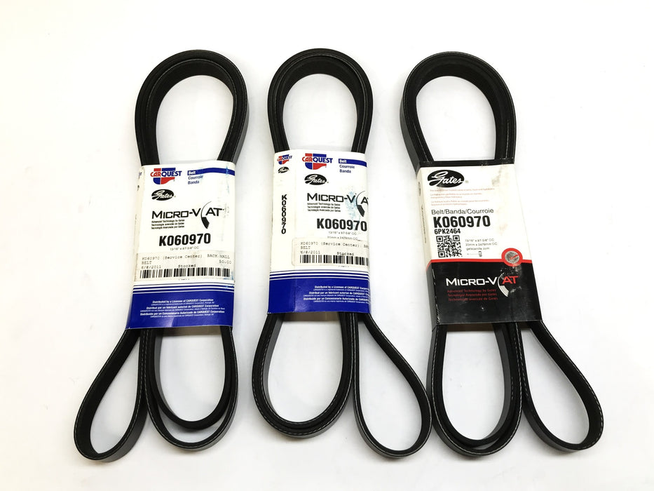 Car Quest/Gates 13/16" x 97-5/8" Micro-V Belt K060970 [Lot of 3] NOS