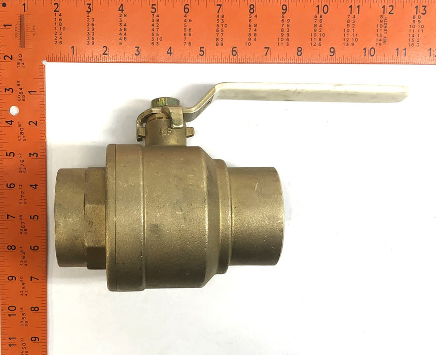 WATTS 2-1/2" CTS Solder Joint 400WOG 125WSP Brass Ball Valve LF-FBVS-3C NOS