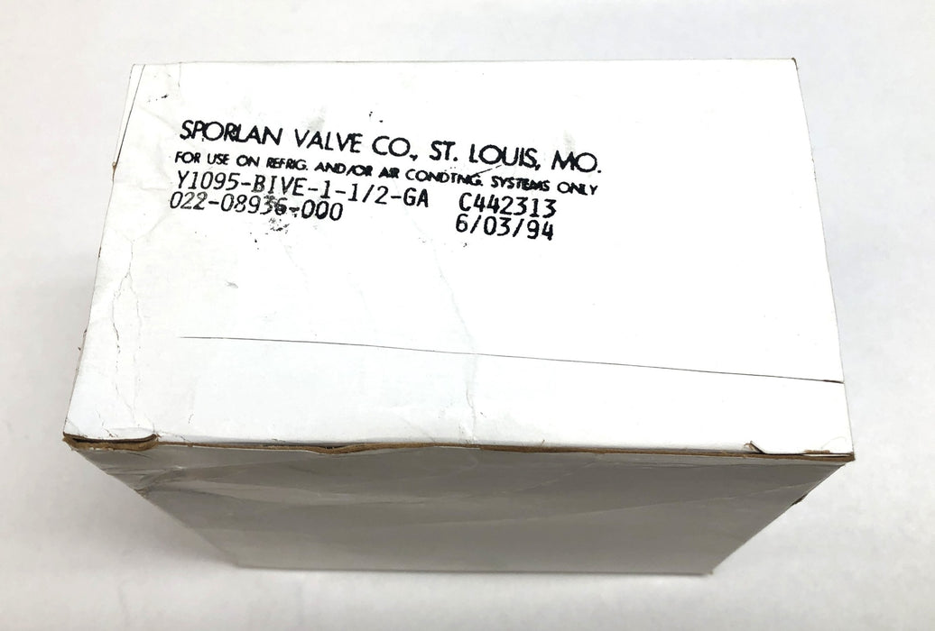 Sporlan Y1095-BIVE-1-1/2-GA Thermal Expansion Valve With Hardware 1TV0605A NOS