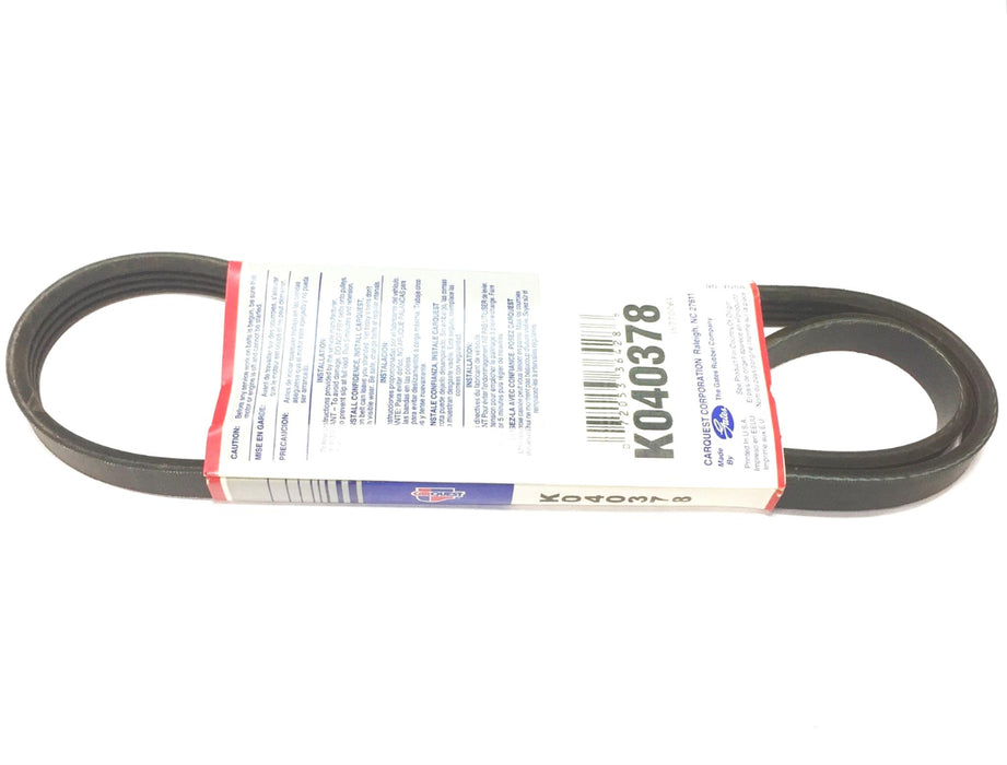 Carquest "Micro-V" Serpentine Belt K040378 NOS