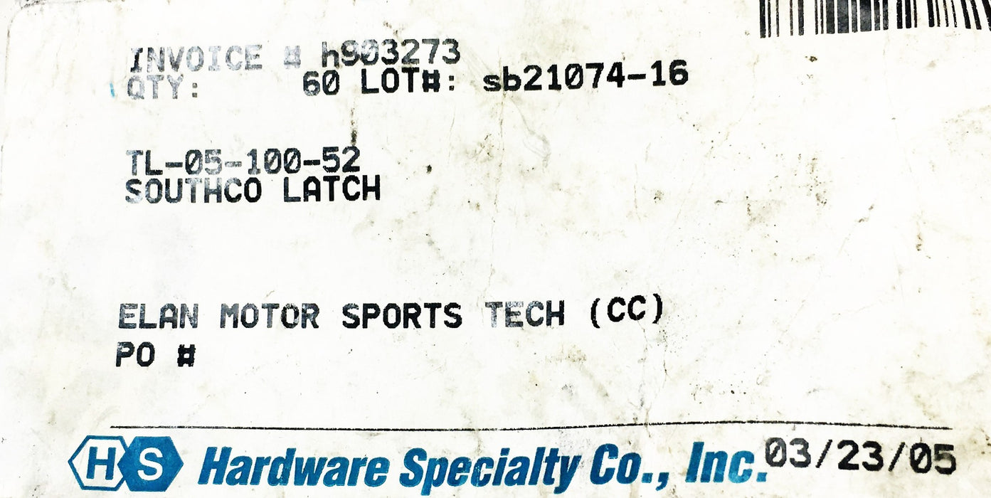 Southco Latch TL-05-100-52 [Lot of 4] NOS