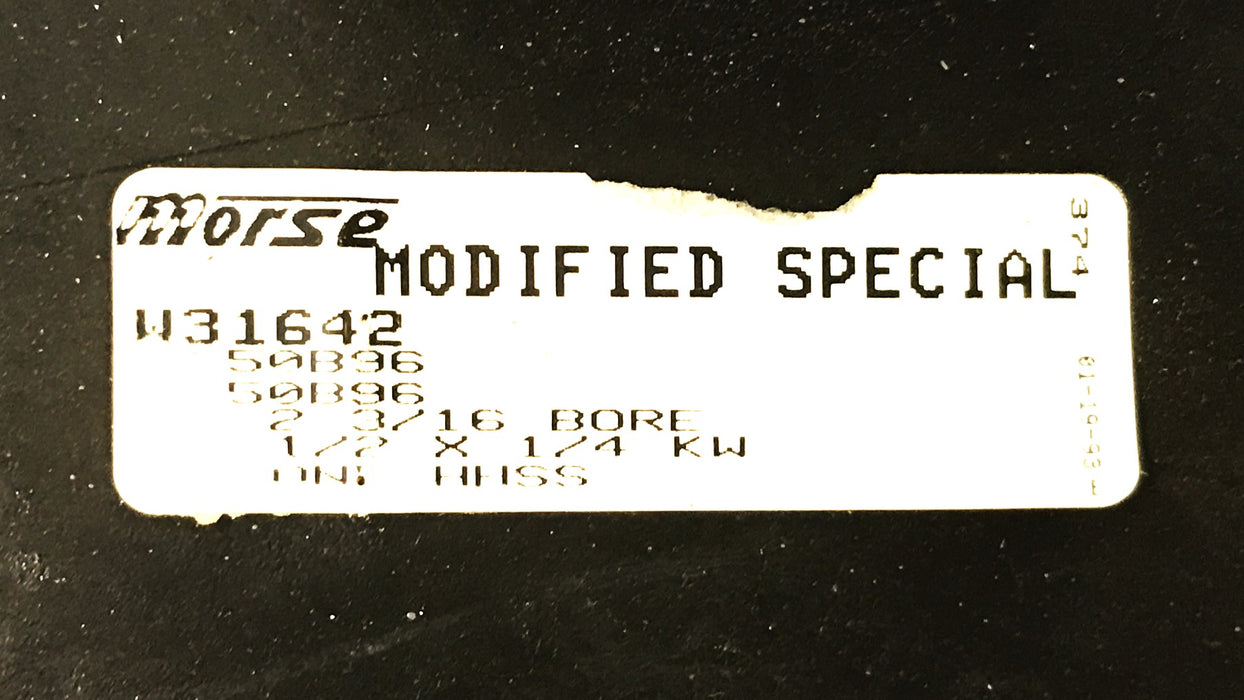 Morse Bely Conveyor Drive Sprocket with Keyway Bore W31642 NOS
