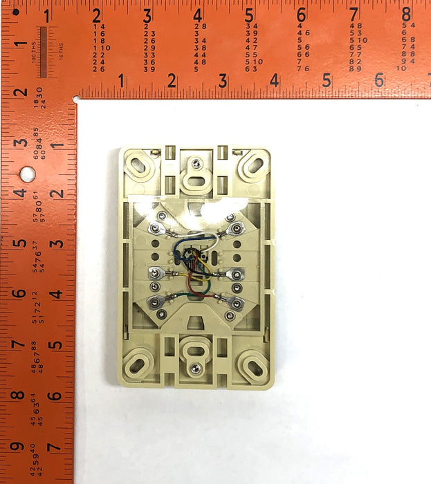 Leviton 630A 6-Conductor Screw Terminal Wall Jack Pack (9pcs) 40216-I NOS