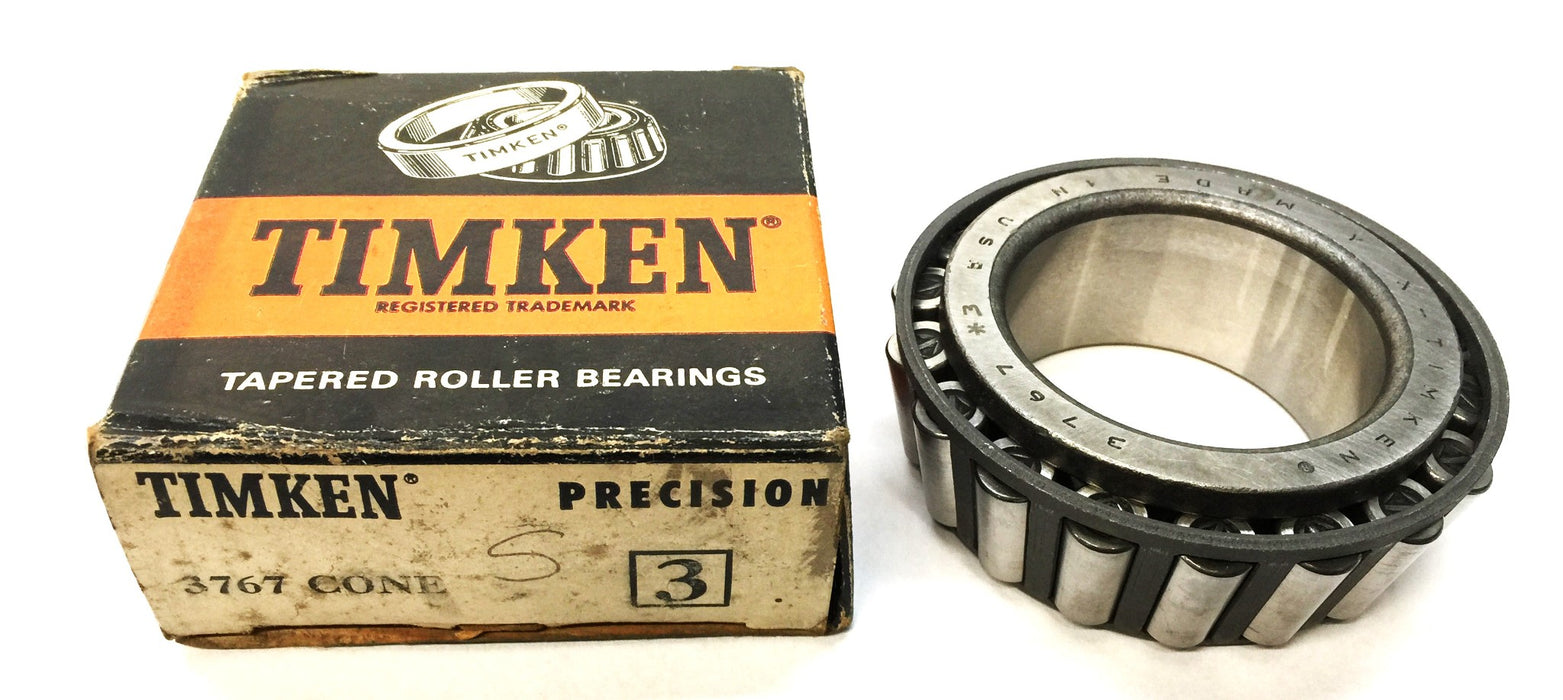 Timken Tapered Roller Bearing Cone 3767 NOS