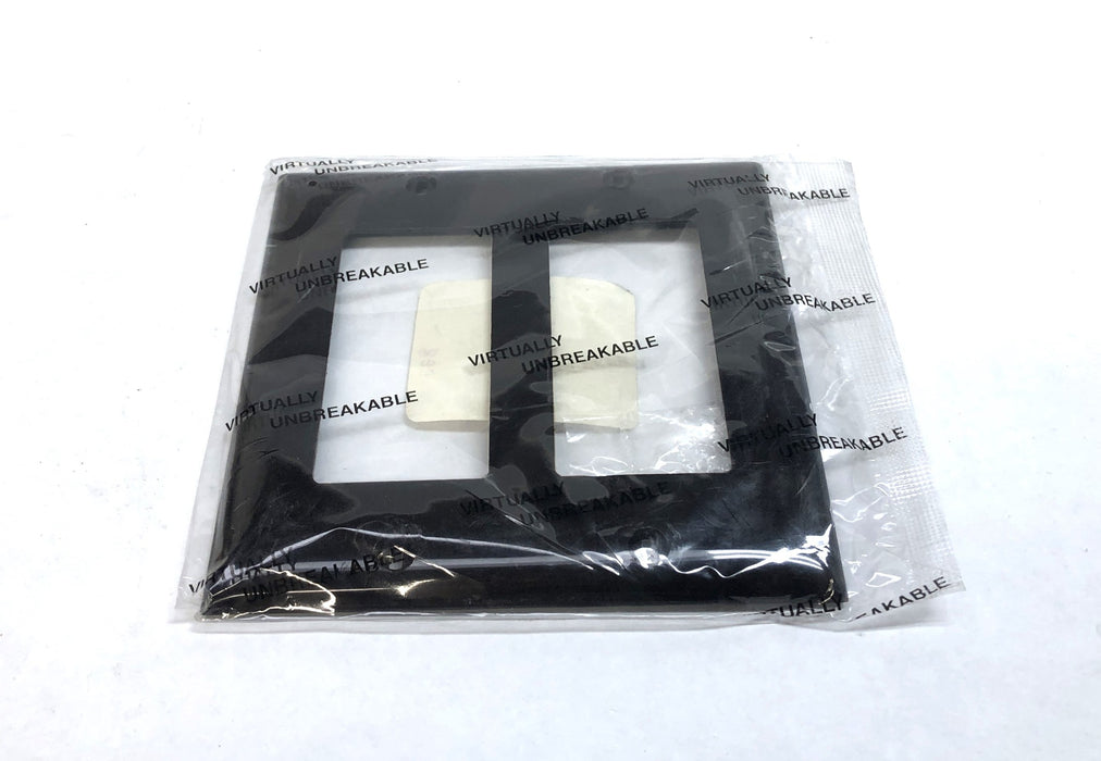 Hubbell 2Gang Smooth Nylon Rectangular Opening Brown Wall Plate (10pcs) HPS2 NOS