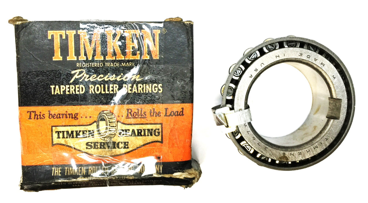 Timken Tapered Roller Bearing Cone 3767W NOS