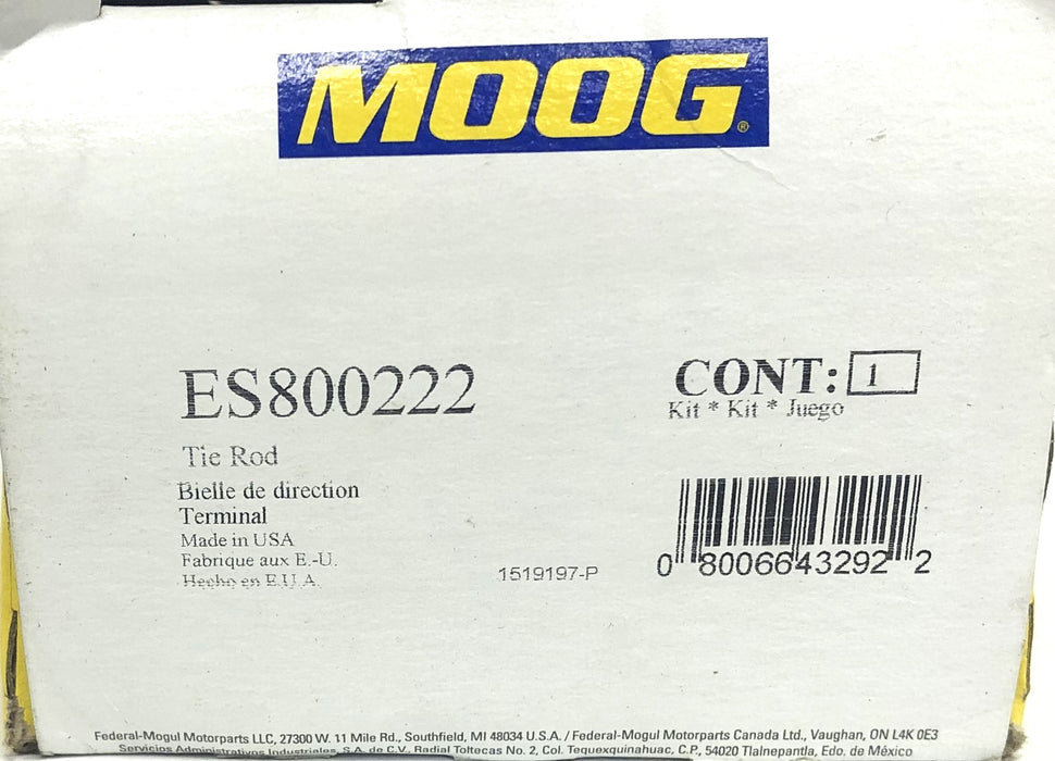 Moog Tie Rod End Kit ES800222 NOS