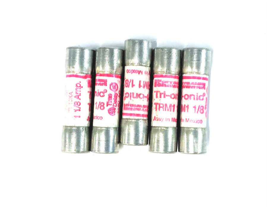 FERRAZ SHAWMUT TIME DELAY TRIONIC FUSE TRM1 1/8 [LOT OF 5] USED