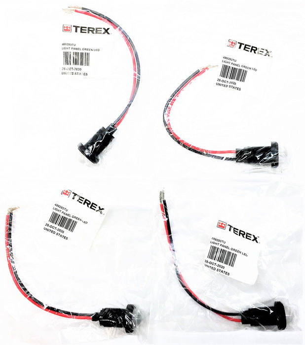 TEREX Light Panel Green LED 489293TU [Lot of 4] NOS