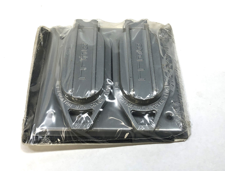 Hubbell Bell Outdoor Two Gang Outdoor Device Cover 5096-0 [Lot of 2] NOS