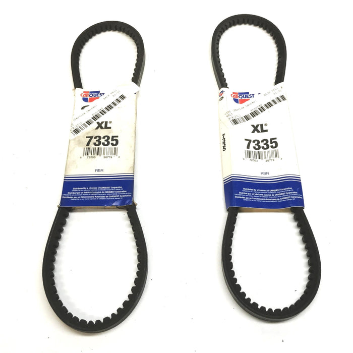 Car Quest 25/64" x 34-1/8" XL Accessory Drive Belt XL-7335 [Lot of 2] NOS