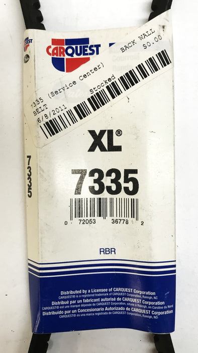 Car Quest 25/64" x 34-1/8" XL Accessory Drive Belt XL-7335 [Lot of 2] NOS