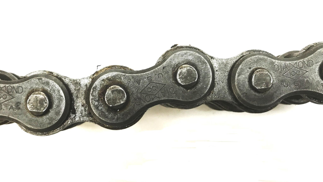 Diamond Double Strand Offset Roller Chain, 34 inches in Length, 100-2 NOS