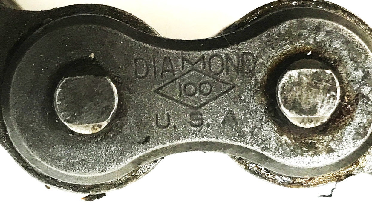 Diamond Double Strand Offset Roller Chain, 34 inches in Length, 100-2 NOS