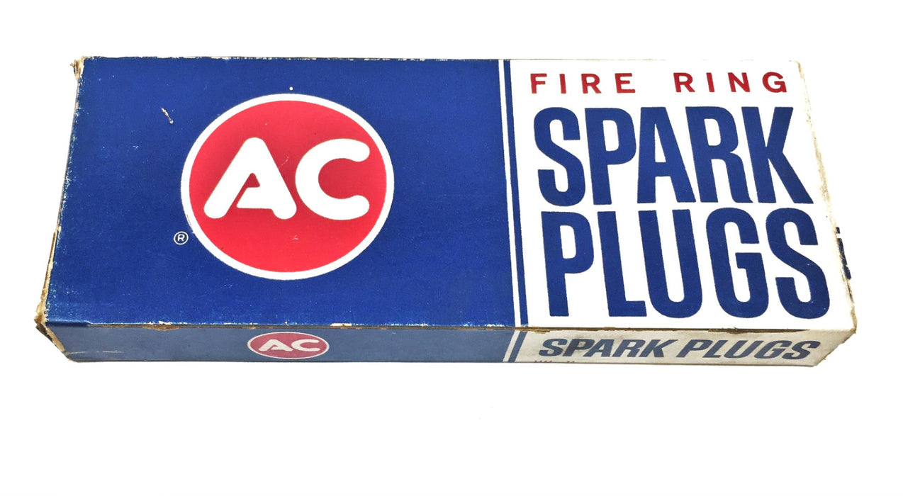 AC Delco Fire Ring 8 Piece Spark Plug Set 45N (5612437) NOS