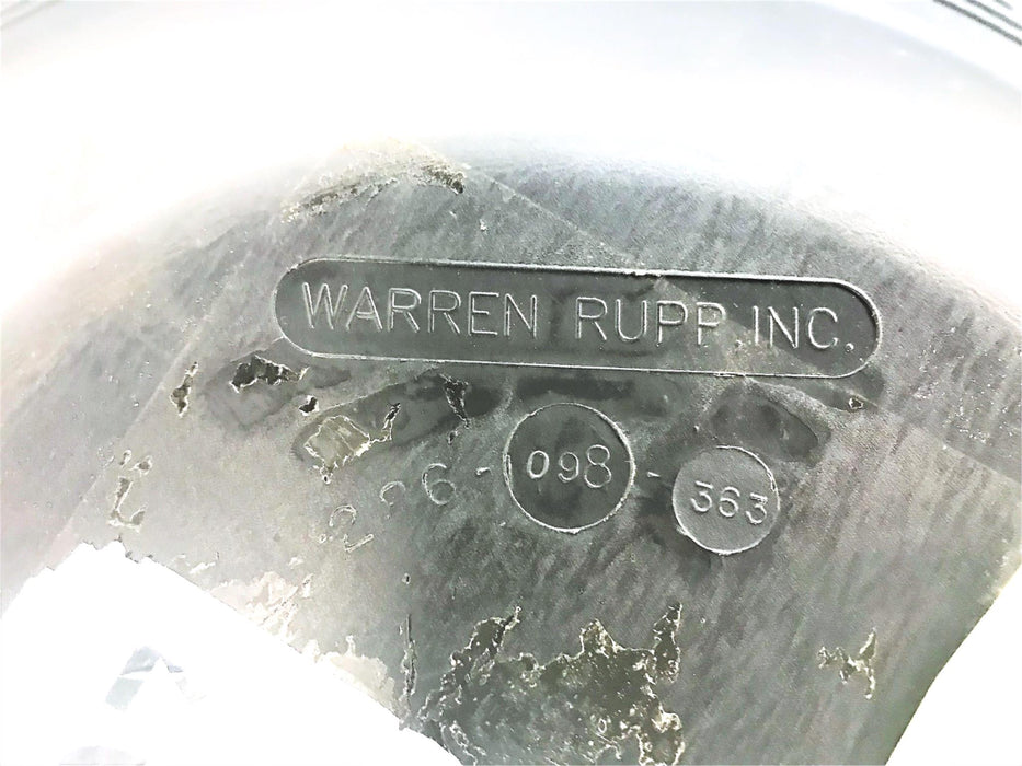 WARREN RUPP INC PUMP DIAPHRAGM 286-028-363 NOS