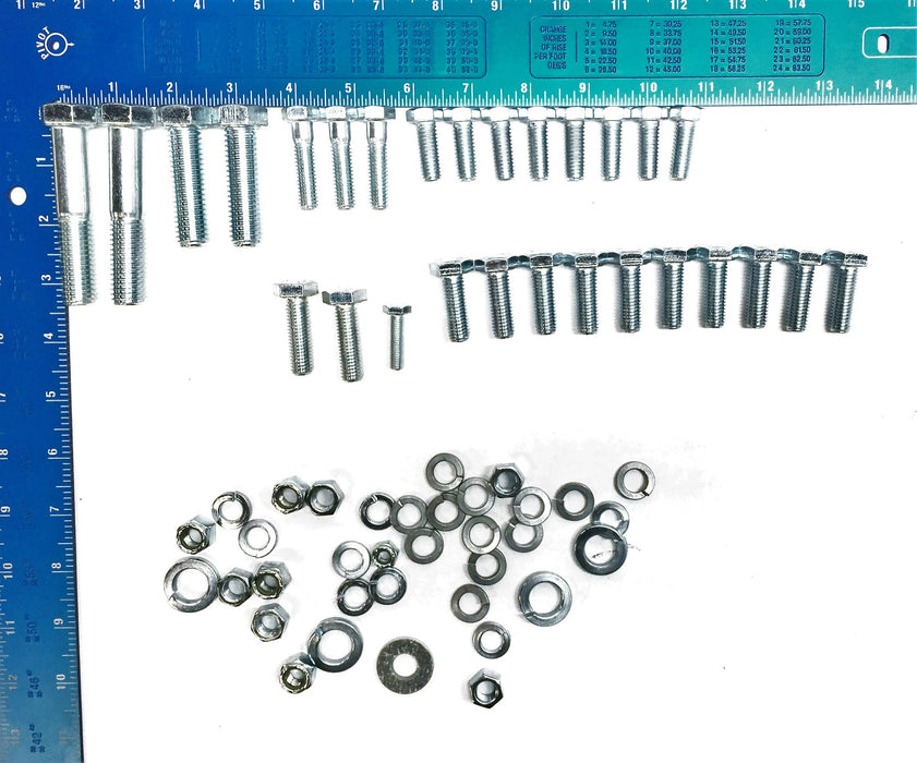 Unbranded Nuts, Bolts and Washer Hardware Kit 35001020 63 Pieces NOS