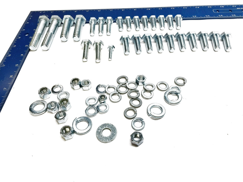 Unbranded Nuts, Bolts and Washer Hardware Kit 35001020 63 Pieces NOS