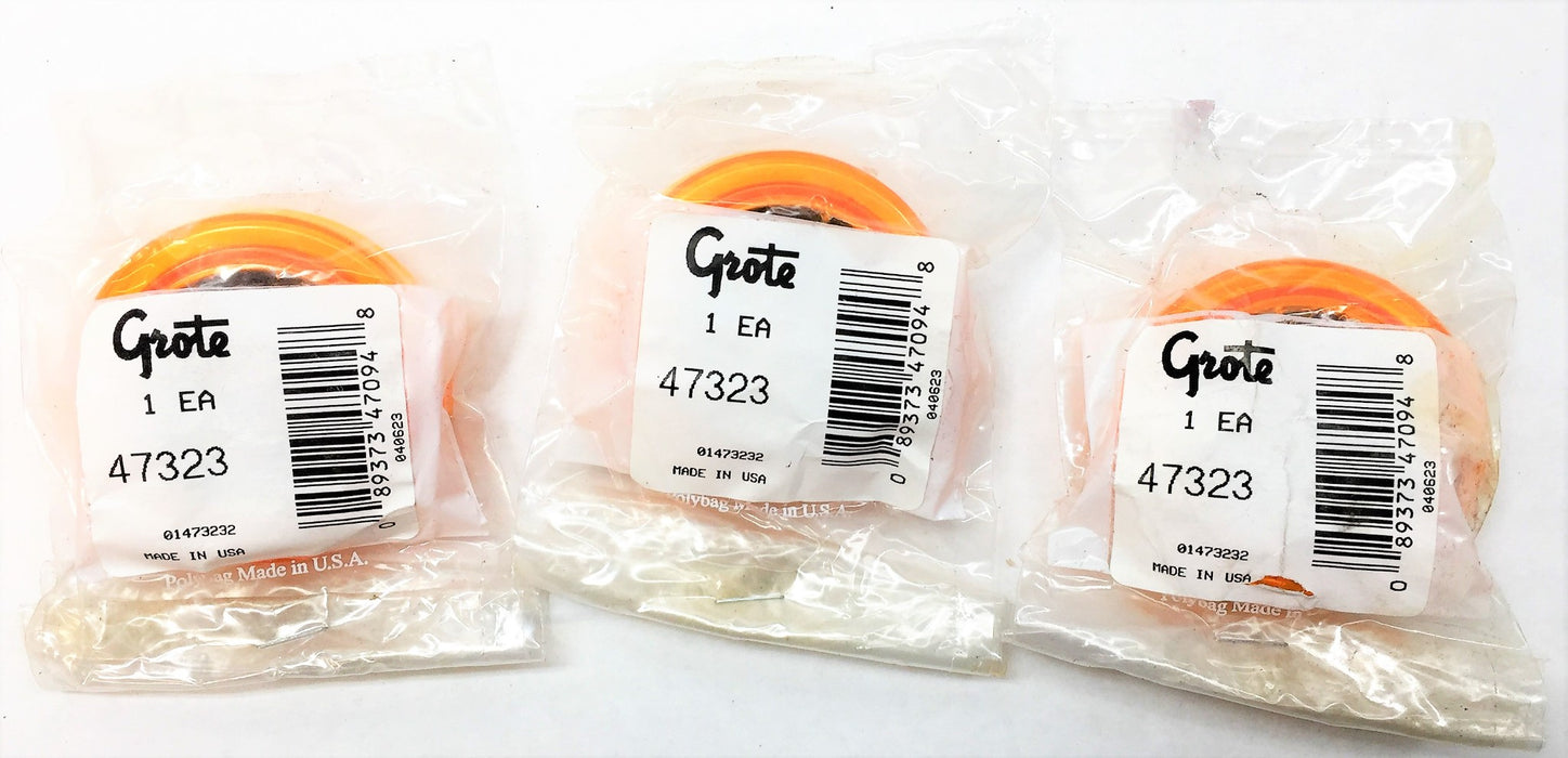 GROTE Amber Side Marker Light 47323 [Lot of 3] NOS