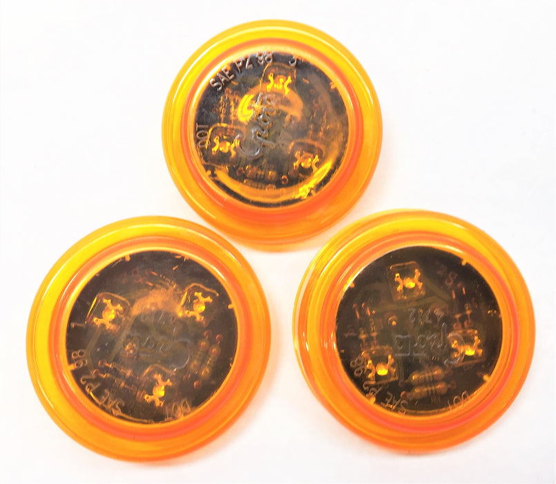 GROTE Amber Side Marker Light 47323 [Lot of 3] NOS