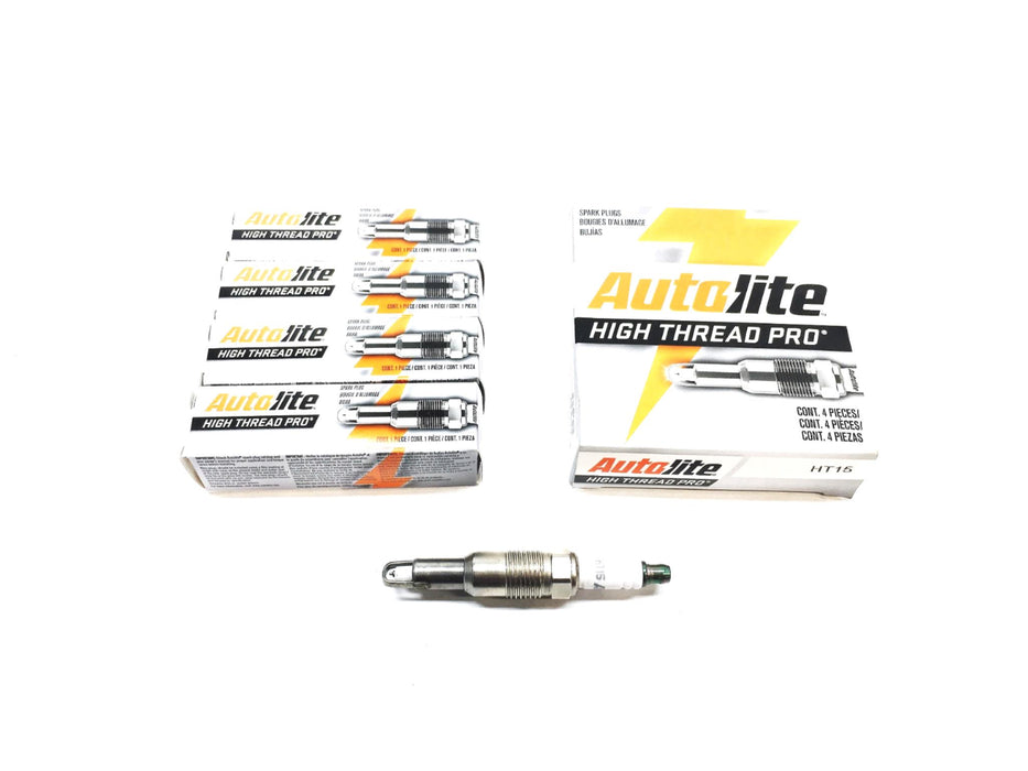 Autolite High Thread Pro 4 Piece Spark Plug Set HT15 NOS