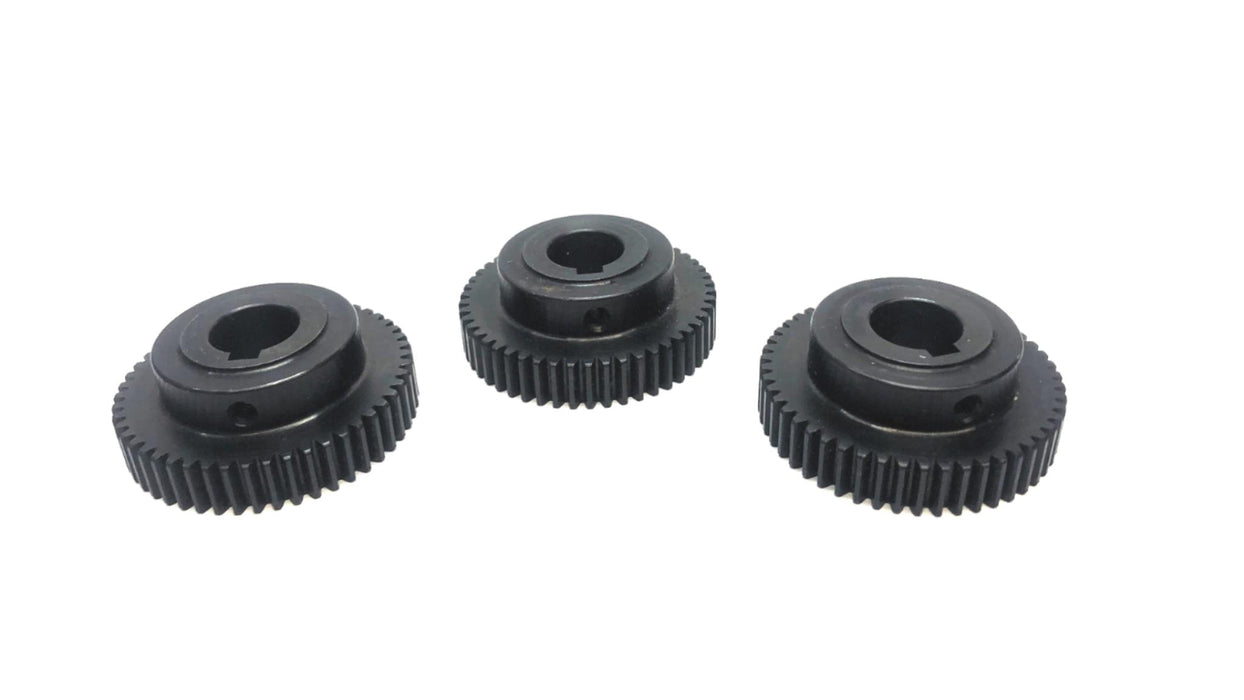 Unbranded 50mm OAL x 15mm Bore Gear 50 Teeth [Lot of 3] USED