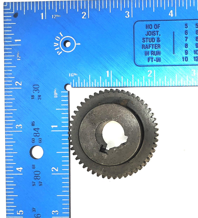 Unbranded 50mm OAL x 15mm Bore Double Keyway Gear 50 Teeth [Lot of 3] USED