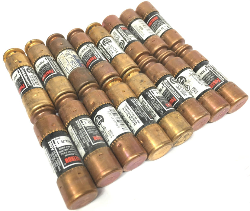 BUSSMANN FRN-R-1 1A 250V RK5 TIME DELAY FUSE NOS [ LOT OF 16 ]