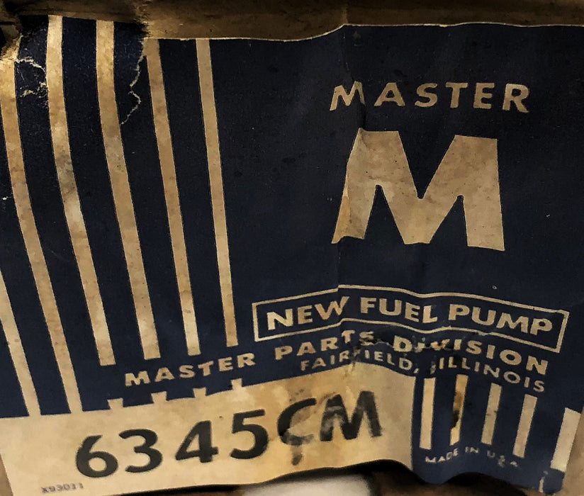 Master Fuel Pump 6345CM NOS