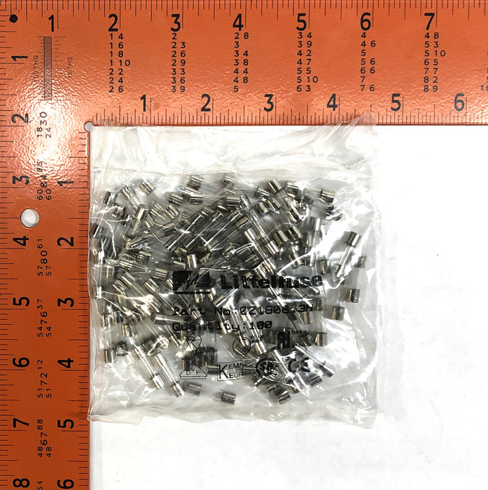 Littelfuse T6.3A 250V 20MM Cylinder Glass Cartridge Fuse 021806.3H (21806.3) NOS