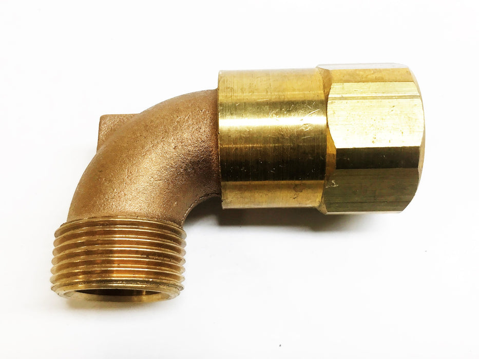 Unbranded 1-1/4" Brass Compression Elbow Fitting 2007 NOS