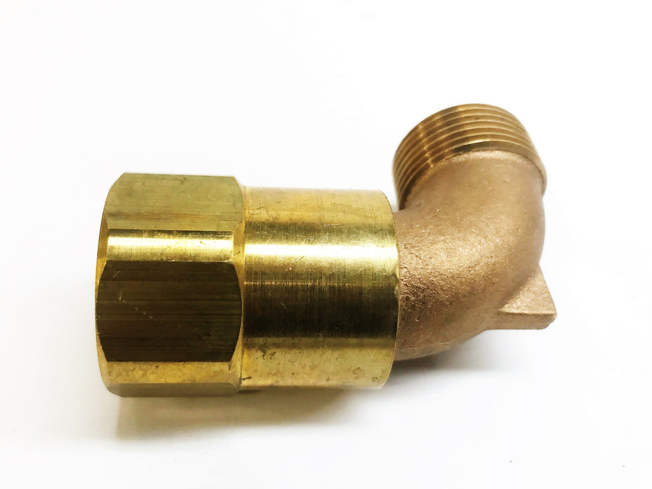 Unbranded 1-1/4" Brass Compression Elbow Fitting 2007 NOS