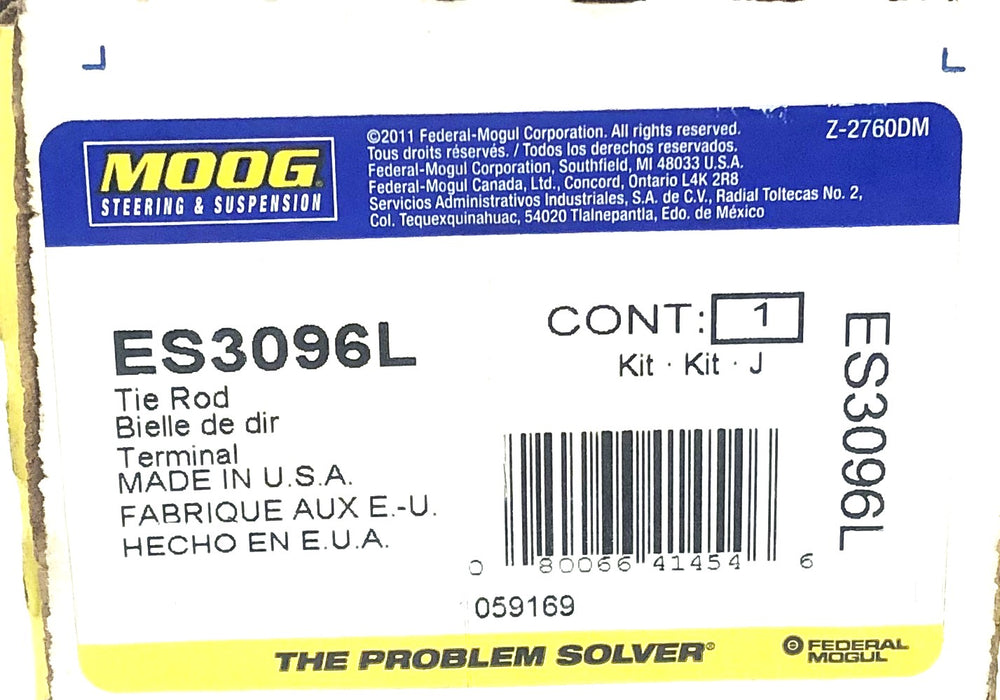 Moog Tie Rod End ES3096L NOS