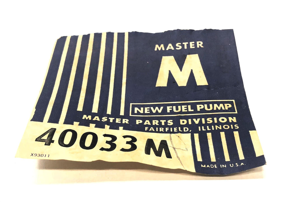 Master Fuel Pump 40033M NOS
