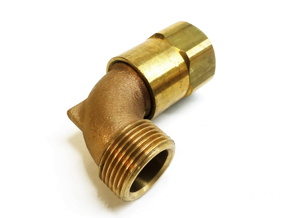 Unbranded 1-1/4" Brass Compression Elbow Fitting 2007 NOS