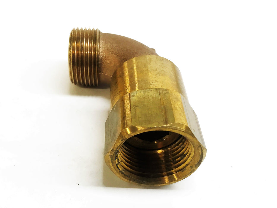 Unbranded 1-1/4" Brass Compression Elbow Fitting 2007 NOS